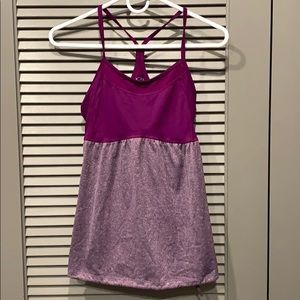 Champion Purple Tank Top with Built in Sports bra